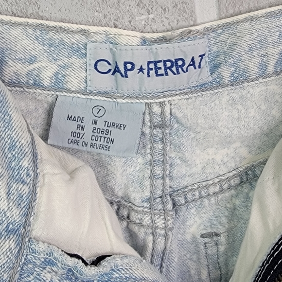 Cap Ferrat Vintage 80's 90's Acid Washed Mom Jean Shorts Jorts Women's Size 7 - Picture 14 of 15